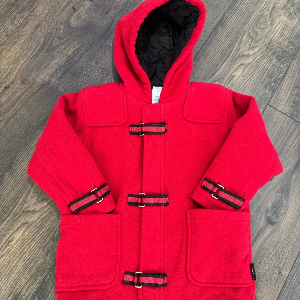 Old Navy Kids Red Hooded Puffer Coat